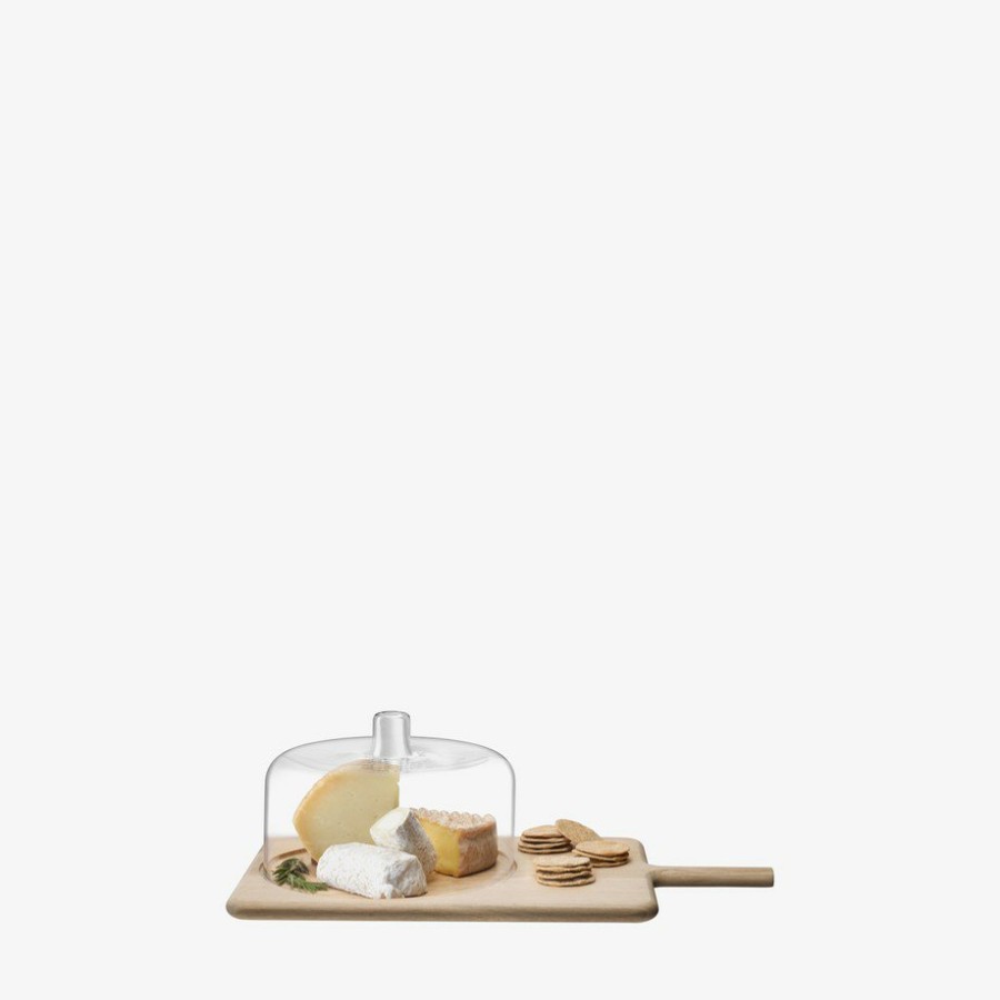 Tableware LSA | Dine Cheese Dome & Oak Board L50Cm